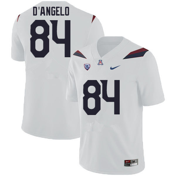 Men #84 Tristen D'Angelo Arizona Wildcats College Football Jerseys Sale-White - Click Image to Close